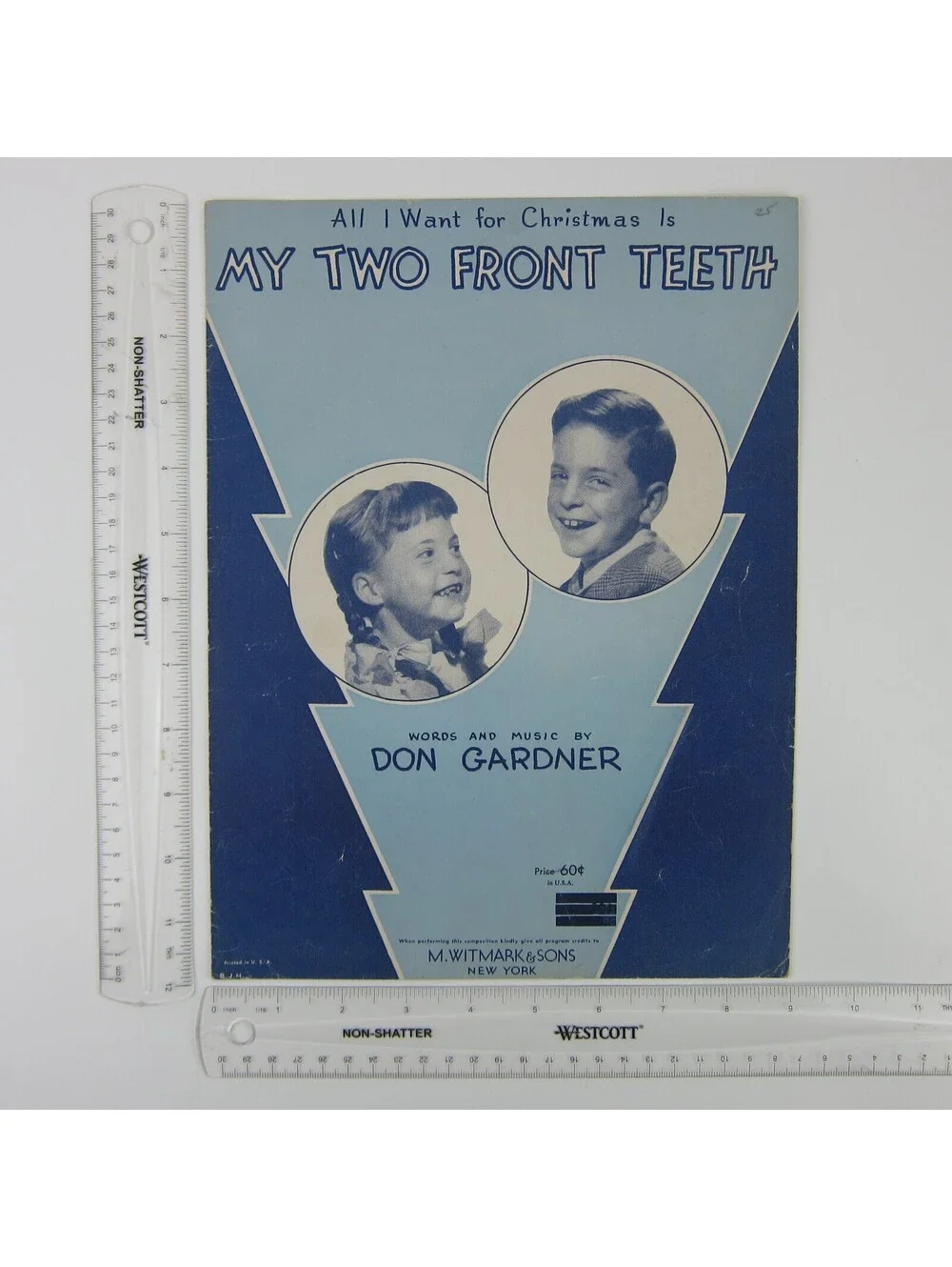 Sheet Music All I Want For Christmas Is My Two Front Teeth Don Gardner 1948